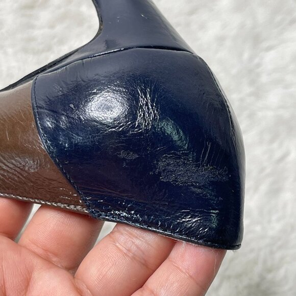 PUCCI BABY!! Emilio Pucci Brown and Black Heels, EU 38, US 8 - 8 1/2 - Picture 9 of 12